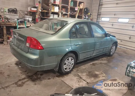 2003 Honda Civic Lx из США, поврежденный, VIN JHMES16553S003069